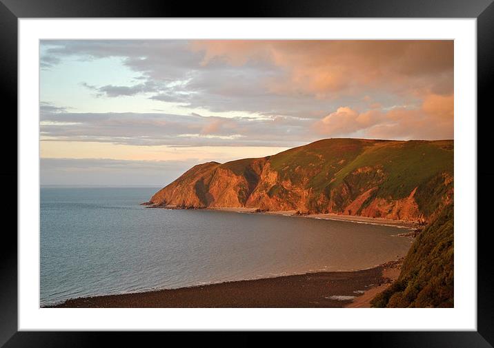 Evening Light on The Foreland  Framed Mounted Print by graham young