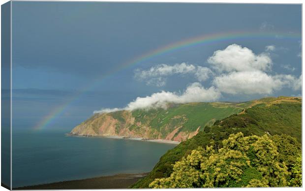 Rainbow over the Foreland  Canvas Print by graham young