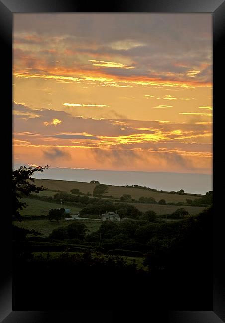 Exmoor Sunset  Framed Print by graham young