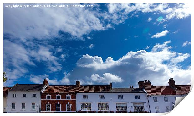  Yorkshire town Skyline Print by Peter Jordan