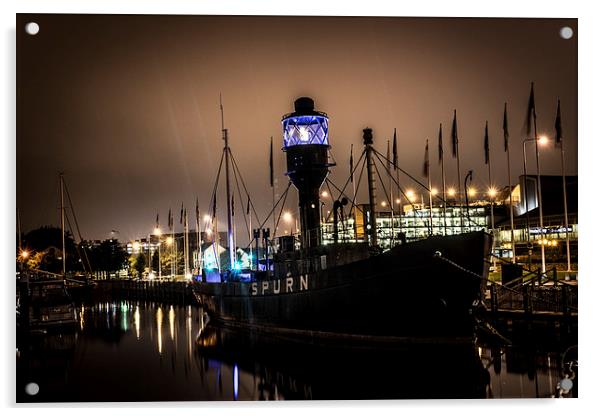  The Spurn Lightship  Acrylic by Liam Gibbins