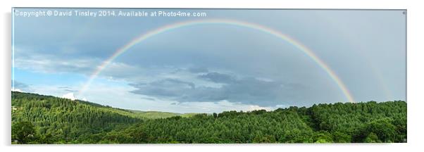  Rainbow Panorama Acrylic by David Tinsley