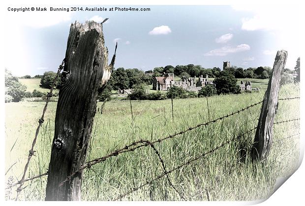 CASTLE ACRE PRIORY Print by Mark Bunning