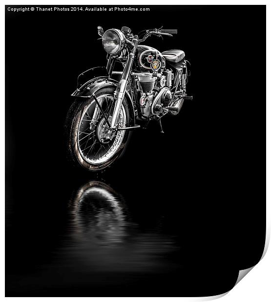  Matchless AJS Motorcycle Print by Thanet Photos