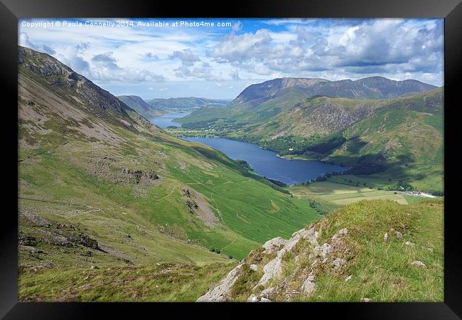  Buttermere and Crummock Water Framed Print by Paula Connelly