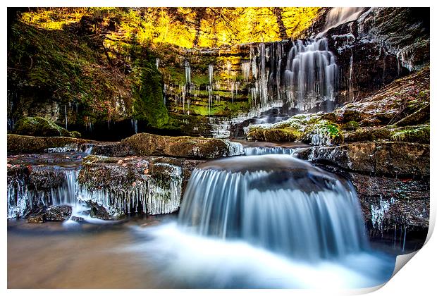 Scaleber Force in The Yorkshire Dales Print by David Hirst
