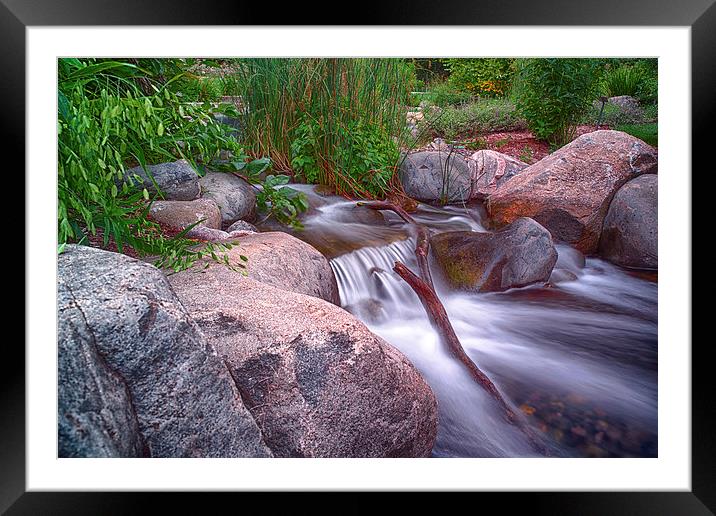  Small Stream Framed Mounted Print by Jonah Anderson Photography