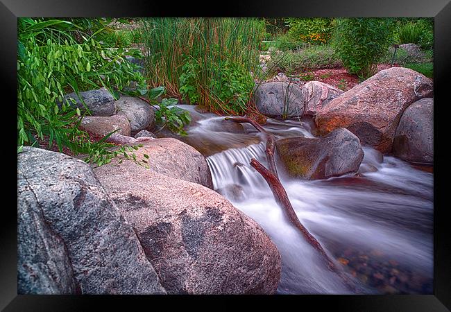  Small Stream Framed Print by Jonah Anderson Photography