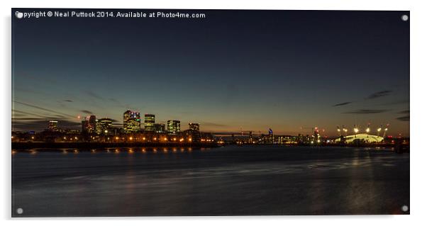  Sunset over London Acrylic by Neal P