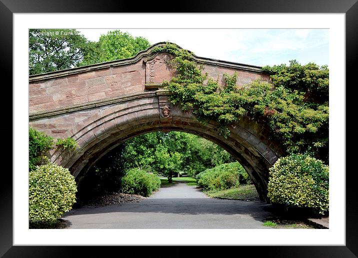 The Iconic Port Sunlight Dell Bridge Framed Mounted Print by Frank Irwin