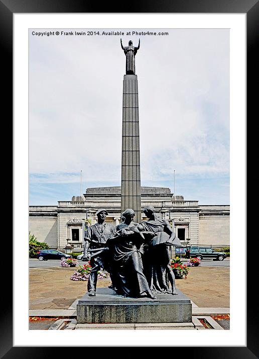  Port Sunlight “Lever Memorial”. Framed Mounted Print by Frank Irwin