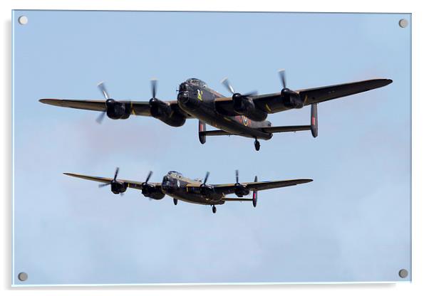 Lancaster Bombers Acrylic by J Biggadike