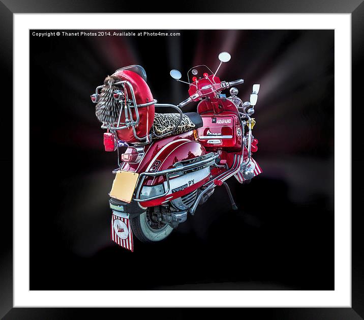  Vespa PX Special Framed Mounted Print by Thanet Photos