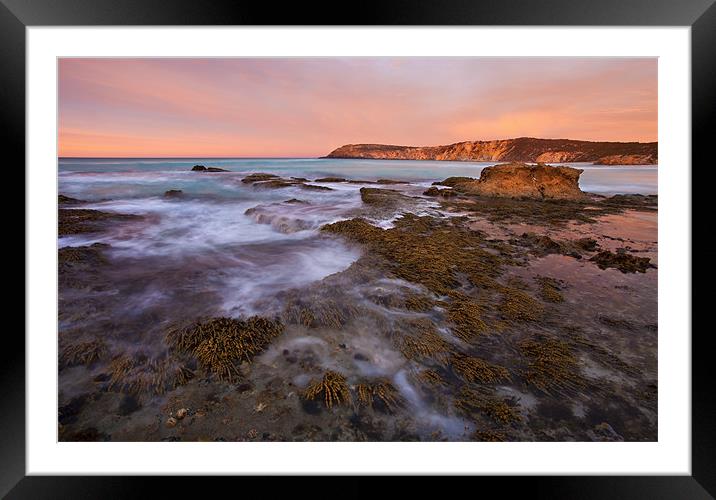 Red Dawning Framed Mounted Print by Mike Dawson
