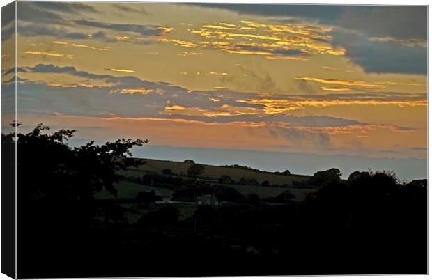  Exmoor Sunset Canvas Print by graham young