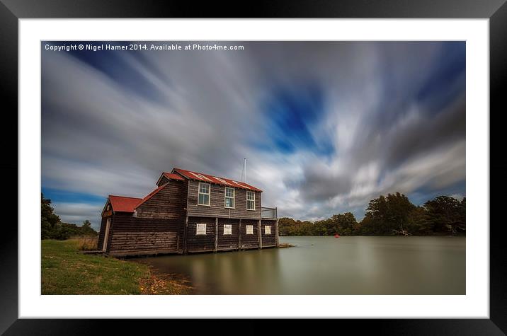 Newport Rowing Clubhouse Framed Mounted Print by Wight Landscapes