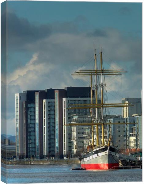  The Tall Ship, River Clyde, Glasgow. Canvas Print by ALBA PHOTOGRAPHY