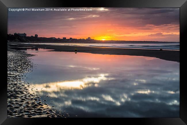  Sunrise over Bournemouth Framed Print by Phil Wareham