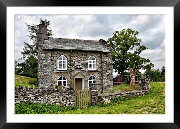  Rose Castle Cottage Framed Mounted Print by Gary Kenyon