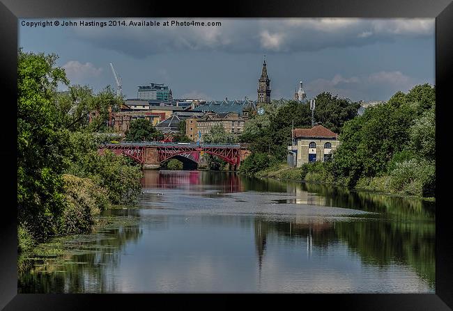  The Clyde Glasgow Framed Print by John Hastings
