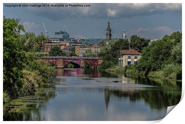  The Clyde Glasgow Print by John Hastings