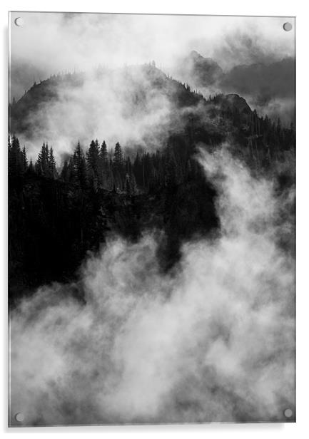 Emerging from the Fog Acrylic by Mike Dawson