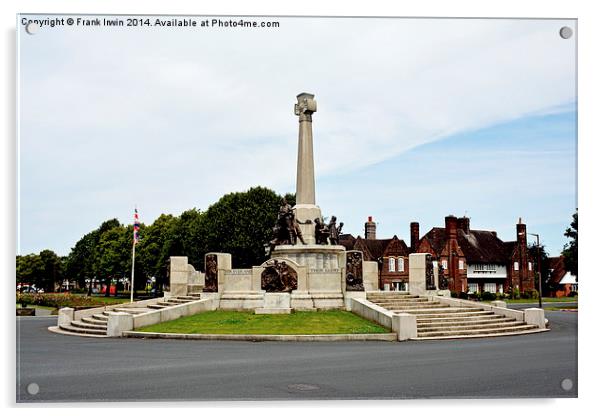 The Port Sunlight War memorial Acrylic by Frank Irwin