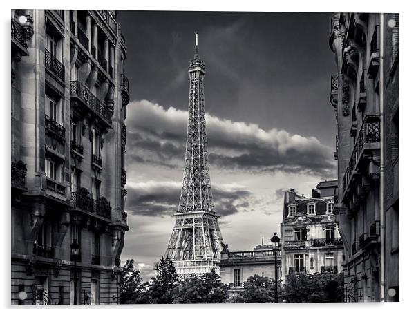 Eiffel Tower, Paris, France Acrylic by Mark Llewellyn