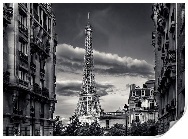 Eiffel Tower, Paris, France Print by Mark Llewellyn