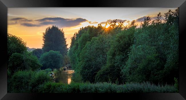 Kennet and Avon Canal, Hungerford, Berkshire, Engl Framed Print by Mark Llewellyn
