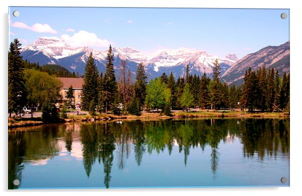 Reflections from Banff Acrylic by Judith Lightfoot