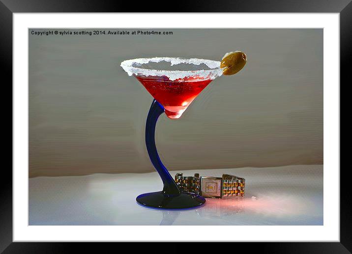  Time for cocktails Framed Mounted Print by sylvia scotting