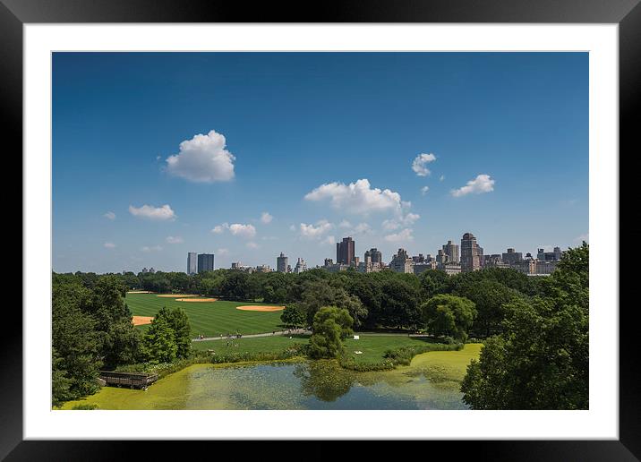  Central Park View Framed Mounted Print by Kieran Brimson