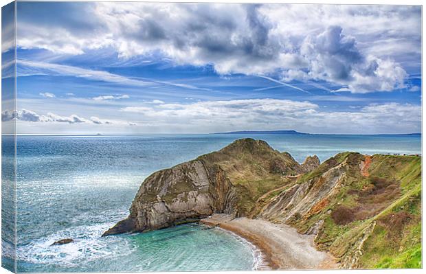  The Durdle Door Promontory  Canvas Print by Mark Godden