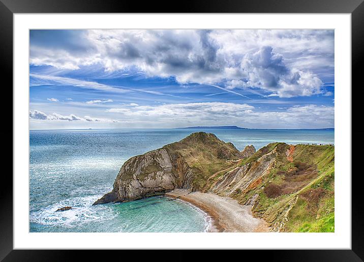  The Durdle Door Promontory  Framed Mounted Print by Mark Godden