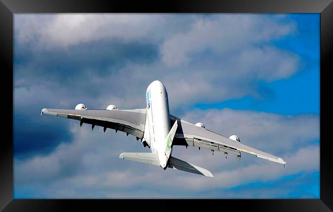  Airbus A380  Framed Print by Judith Lightfoot