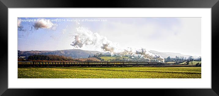 Glorious Steam Train  Framed Mounted Print by Paul Williams