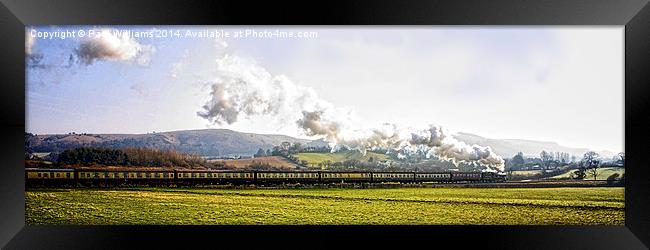 Glorious Steam Train  Framed Print by Paul Williams