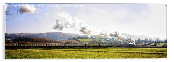Glorious Steam Train  Acrylic by Paul Williams