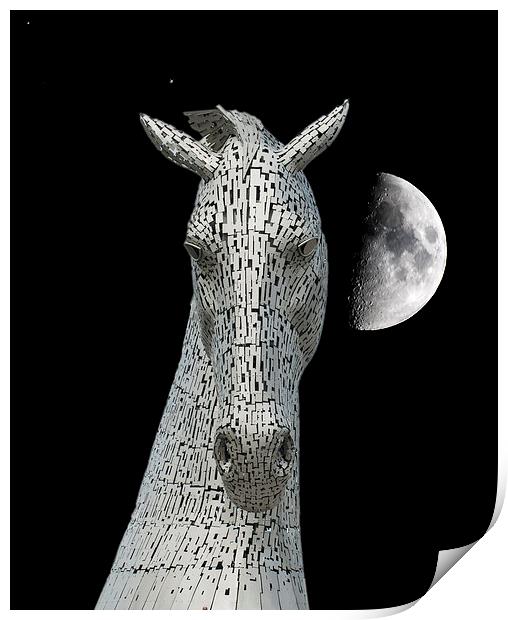  Lunar Kelpie Print by Stuart Jack