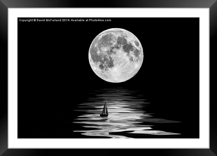  Uncharted waters Framed Mounted Print by David McFarland