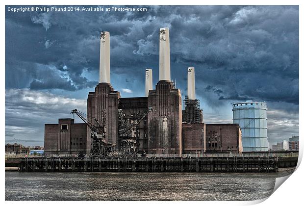  Battersea Power Station in London Print by Philip Pound