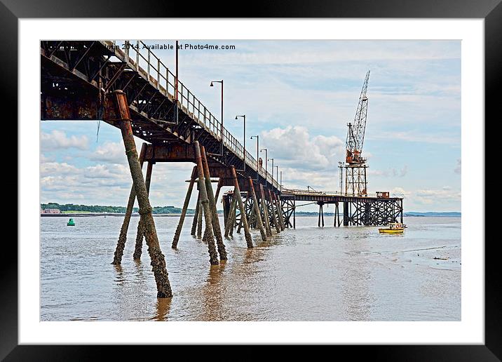 An old part of Tranmere Oil Terminal Framed Mounted Print by Frank Irwin