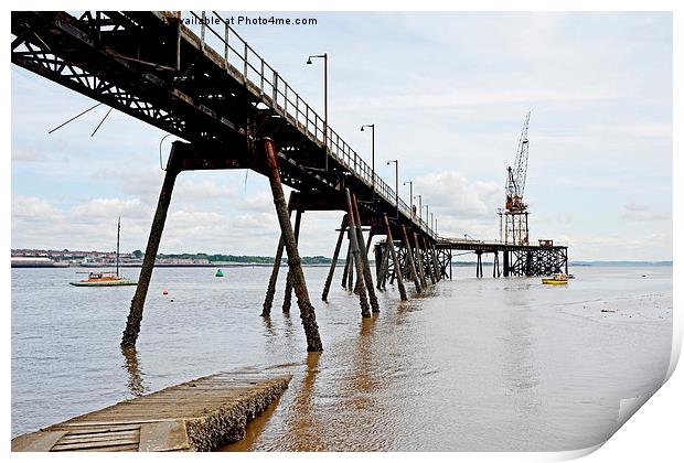 An old part of Tranmere Oil Terminal Print by Frank Irwin