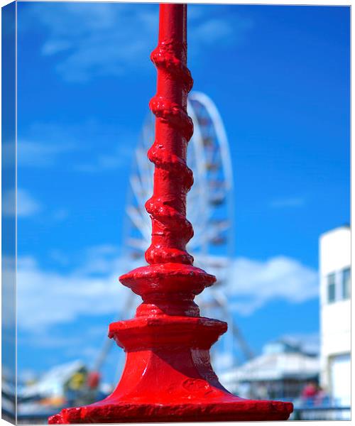 Lampost Canvas Print by Victor Burnside