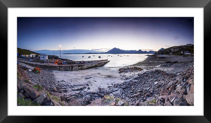  Elgol Harbour At Sunset Framed Mounted Print by David Hirst