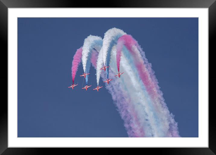  Red Arrows, Minehead 2014 Framed Mounted Print by Bob Small