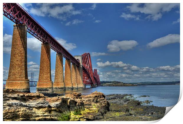  The Forth Bridge, South Queensferry, Scotland Print by ALBA PHOTOGRAPHY