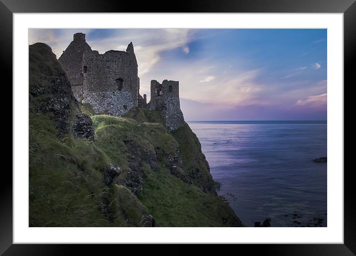 Dunluce Castle Ruins, Causeway Coast, Northern Ire Framed Mounted Print by Alan Campbell