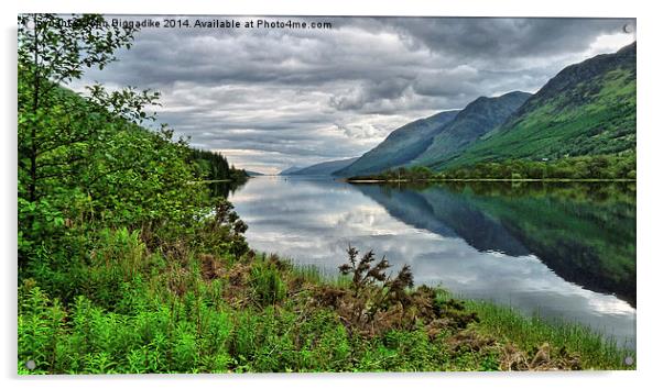  Loch Lochy Acrylic by John Biggadike